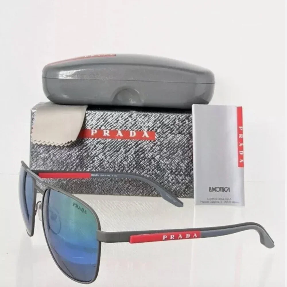 NEW Prada Sport 60mm Sunglasses Blue Tint